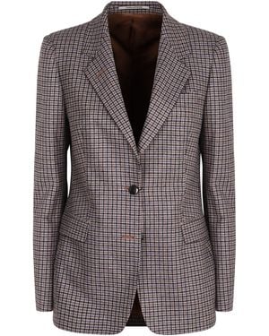 0205 Tagliatore Single-Breasted Two-Button Jacket - Brown