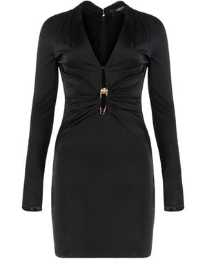Versace Viscose Dress - Black