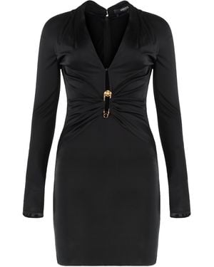 Versace Viscose Dress - Black