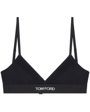 Tom Ford Bralette With Logo - Black