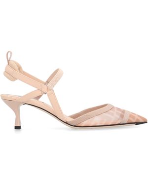 Fendi Slingback a punta Colibrì Lite - Rosa