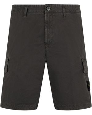 Stone Island Cotton Cargo Bermuda - Grey