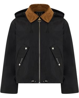 Barbour Rain Jacket With Hood - Black