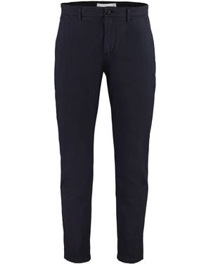 Department 5 Prince Stretch Cotton Chino Trousers - Blue