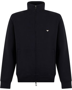 Emporio Armani Zip Sweatshirt - Blue