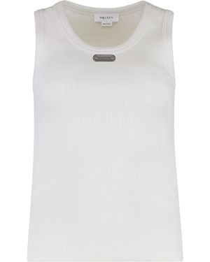 McQueen Cotton Tank Top - White