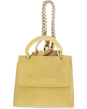 Orciani Sveva Mini Suede Bag - Metallic