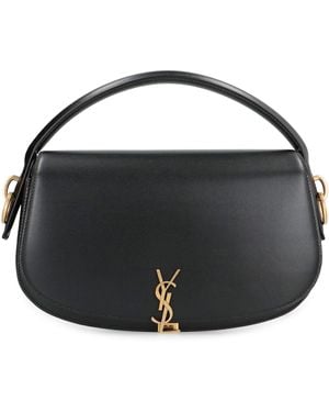 Saint Laurent Voltaire Leather Shoulder Bag - Black