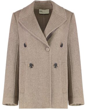 Tory Burch Wide Twill Jacket - Natural