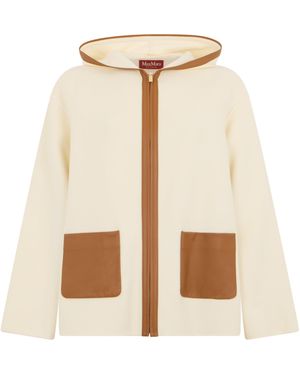 Max Mara Giacca con cappuccio e tasche - Neutro