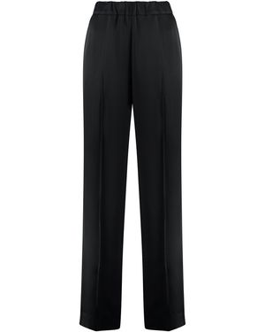 Jil Sander Pantaloni in raso - Nero