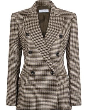 Max Mara Double-Breasted Blazer - Brown