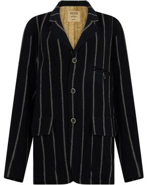 Uma Wang Blazer a righe - Nero