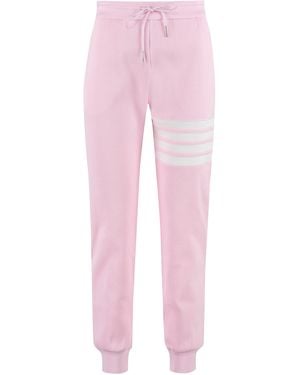 Thom Browne Cotton Piqué Pants - Pink