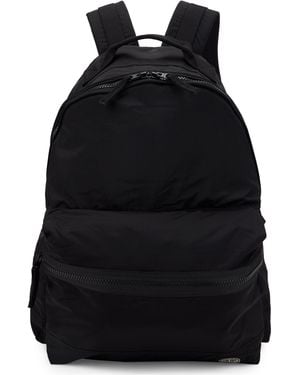 Stone Island Technical Backpack With Zip - Black