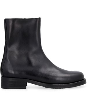 Our Legacy Camion Leather Ankle Boots - Black