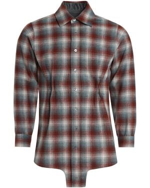 Maison Margiela X Pendleton - Checked Wool Shirt - Red