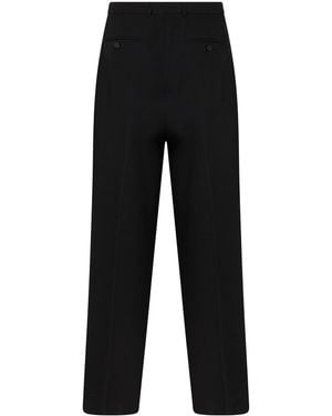 Givenchy Pantaloni a doppia piega in popeline - Nero