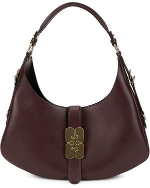 Ganni Shoulder Bag Kat - Brown