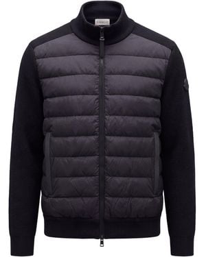 Moncler Giacca imbottita con chiusura a zip - Blu
