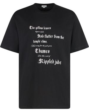McQueen Relaxed Fit T-Shirt For - Black