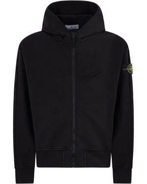 Stone Island Hoodie With Logo - Black