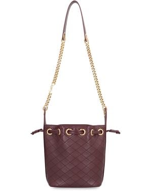 Saint Laurent Borsa a secchiello Cassandre in pelle - Bianco