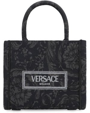 Versace Borsa Tote Barocco Athena Mini - Nero
