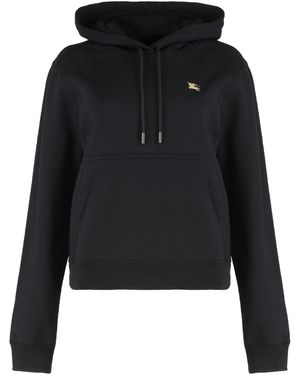 Burberry Cotton Hoodie - Black