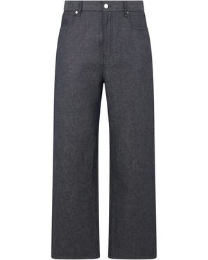 Fendi Wide Leg Trousers - Blue