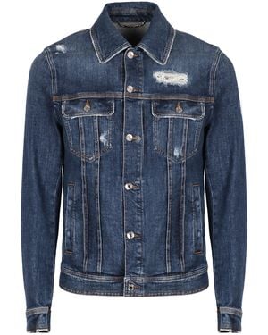 Dolce & Gabbana Stretch Denim Jacket - Blue