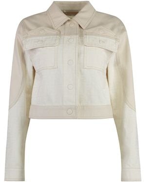 Fendi Denim Jacket - White