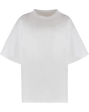 MM6 by Maison Margiela Tshirt With Logo - White