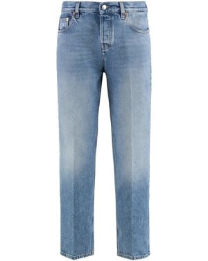 Gucci 5-Pocket Straight-Leg Jeans - Blue