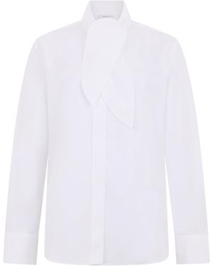 Givenchy Camicia in popeline con fiocco - Bianco