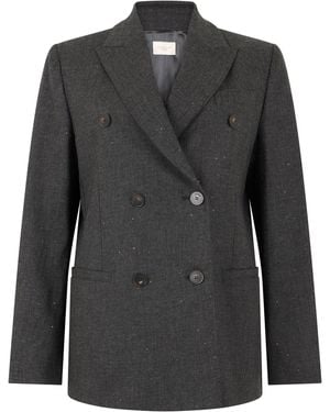 Slowear Double-Breasted Blazer - Black
