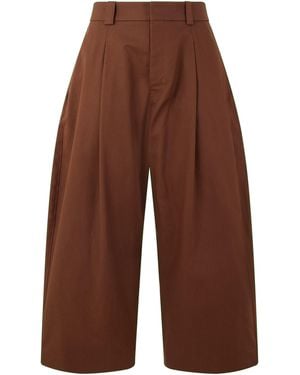 Balenciaga Barrel Trousers - Brown