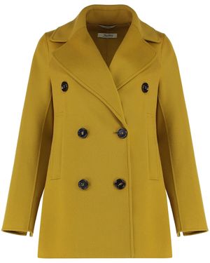 コート MAX MARA Women Coats 2519011101600ARONA 20 yellow Max mara yellow coat