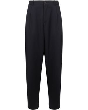 Giorgio Armani Virgin Wool Trousers - Blue