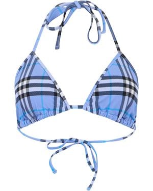 Burberry Plaid Bikini - Blue