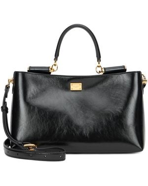 Dolce & Gabbana Borsa con manico e Tracolla - Nero