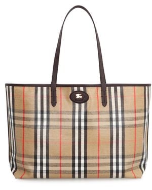 Burberry Highlands Media Tote Bag - White