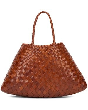 Dragon Diffusion Large Woven Tote Bag - Brown