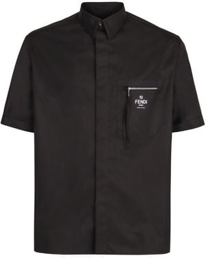 Fendi Cotton Shirt - Black