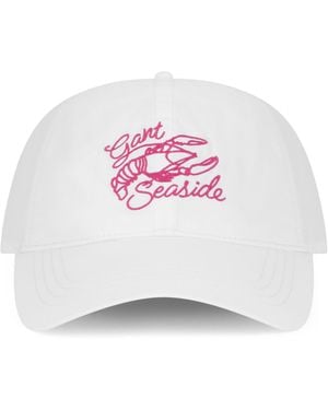 GANT Cotton Cap With Embroidery - White