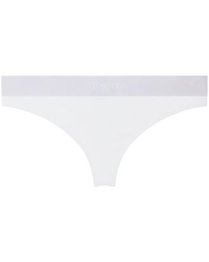 Tom Ford Slip With Logo - White