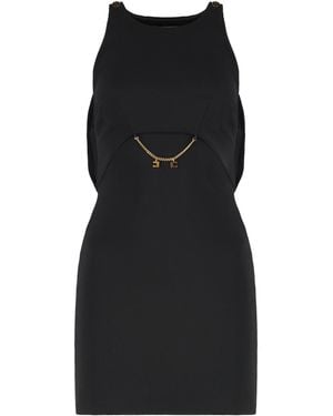 Elisabetta Franchi Crepe Dress - Black