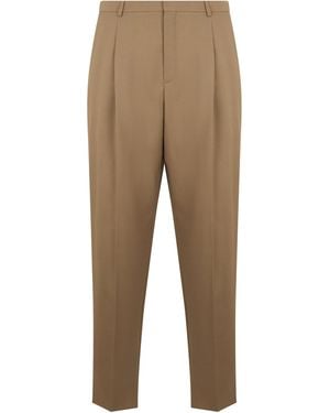 Saint Laurent Tailored Trousers - Natural