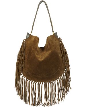 Isabel Marant Oskan Suede Shoulder Bag - Brown