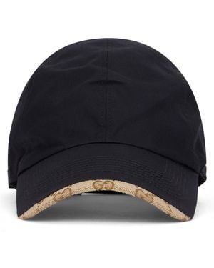 Gucci Berretto in tela di cotone - Blu